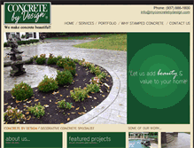 Tablet Screenshot of myconcretebydesign.com